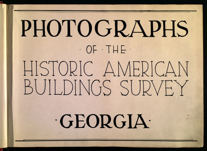 Historical American Buildings Survey - Georgia
